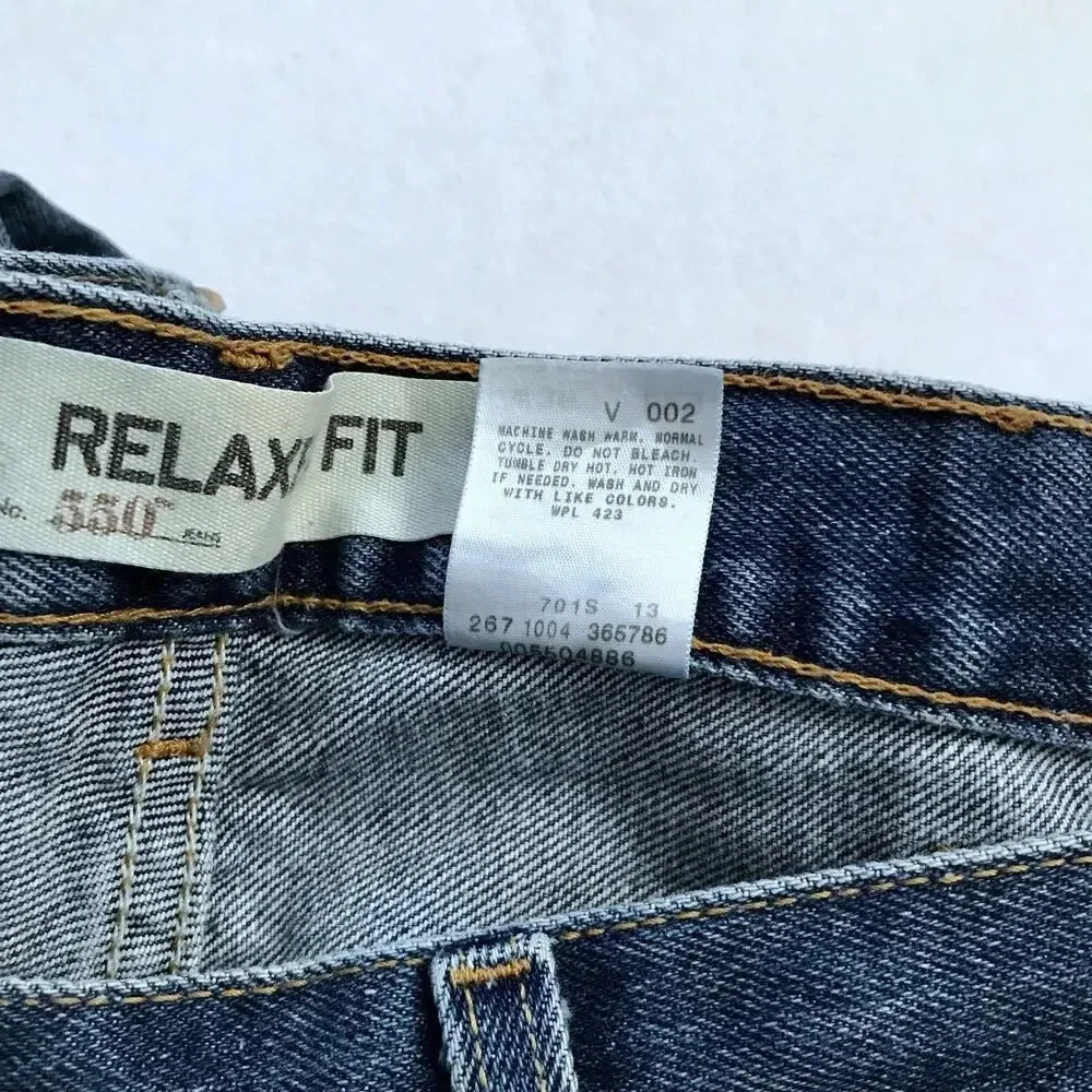Levi's NWT 550 Medium Wash Relaxed Fit Jeans Men 38 x 29